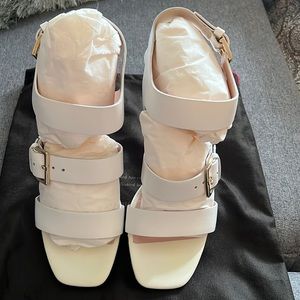 Boutique item not outlet Kate spade white buckle heels
